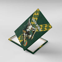 Custom South Africa 2024 Rugby Canvas Wall Art Go Springboks Protea Pattern - Wonder Print Shop