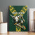 Custom South Africa 2024 Rugby Canvas Wall Art Go Springboks Protea Pattern - Wonder Print Shop