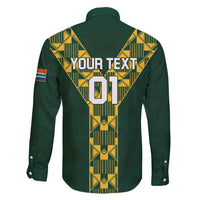 Custom South Africa 2024 Rugby Family Matching Tank Maxi Dress and Hawaiian Shirt Go Springboks Protea Pattern - Wonder Print Shop