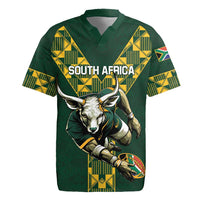 Custom South Africa 2024 Rugby Rugby Jersey Go Springboks Protea Pattern - Wonder Print Shop