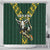 Custom South Africa 2024 Rugby Shower Curtain Go Springboks Protea Pattern