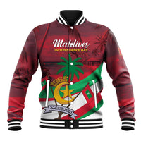 Personalized Maldives Independence Day 1965 Baseball Jacket Dhivehi Raajjeyge Jumhooriyyaa - Wonder Print Shop