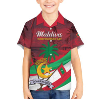 Personalized Maldives Independence Day 1965 Family Matching Long Sleeve Bodycon Dress and Hawaiian Shirt Dhivehi Raajjeyge Jumhooriyyaa - Wonder Print Shop