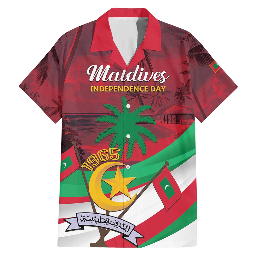 Personalized Maldives Independence Day 1965 Family Matching Mermaid Dress and Hawaiian Shirt Dhivehi Raajjeyge Jumhooriyyaa - Wonder Print Shop