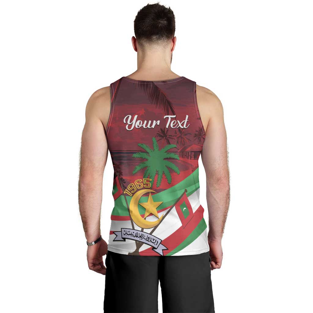 Personalized Maldives Independence Day 1965 Men Tank Top Dhivehi Raajjeyge Jumhooriyyaa - Wonder Print Shop