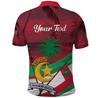 Personalized Maldives Independence Day 1965 Polo Shirt Dhivehi Raajjeyge Jumhooriyyaa - Wonder Print Shop