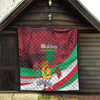 Personalized Maldives Independence Day 1965 Quilt Dhivehi Raajjeyge Jumhooriyyaa - Wonder Print Shop