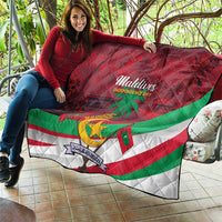 Personalized Maldives Independence Day 1965 Quilt Dhivehi Raajjeyge Jumhooriyyaa - Wonder Print Shop
