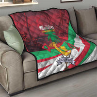 Personalized Maldives Independence Day 1965 Quilt Dhivehi Raajjeyge Jumhooriyyaa - Wonder Print Shop
