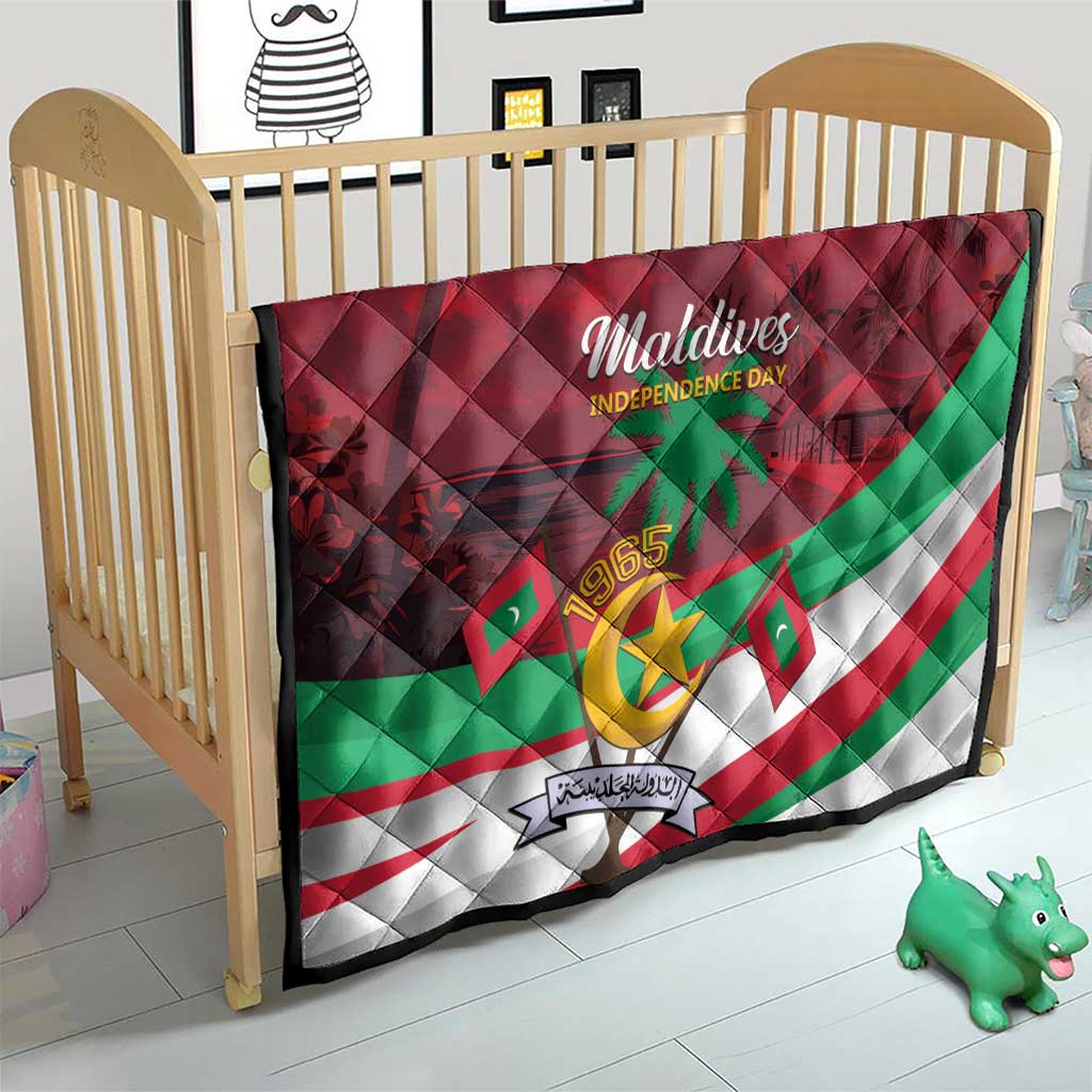 Personalized Maldives Independence Day 1965 Quilt Dhivehi Raajjeyge Jumhooriyyaa - Wonder Print Shop