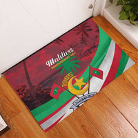 Personalized Maldives Independence Day 1965 Rubber Doormat Dhivehi Raajjeyge Jumhooriyyaa - Wonder Print Shop