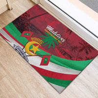 Personalized Maldives Independence Day 1965 Rubber Doormat Dhivehi Raajjeyge Jumhooriyyaa - Wonder Print Shop