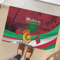 Personalized Maldives Independence Day 1965 Rubber Doormat Dhivehi Raajjeyge Jumhooriyyaa - Wonder Print Shop