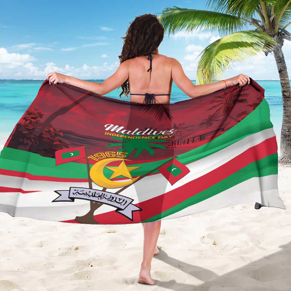 Personalized Maldives Independence Day 1965 Sarong Dhivehi Raajjeyge Jumhooriyyaa - Wonder Print Shop