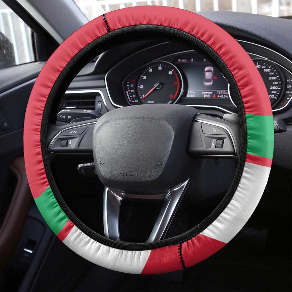 Maldives Independence Day 1965 Steering Wheel Cover Dhivehi Raajjeyge Jumhooriyyaa - Wonder Print Shop