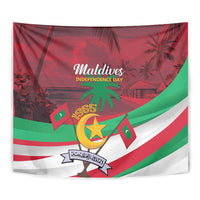 Personalized Maldives Independence Day 1965 Tapestry Dhivehi Raajjeyge Jumhooriyyaa - Wonder Print Shop