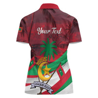 Personalized Maldives Independence Day 1965 Women Polo Shirt Dhivehi Raajjeyge Jumhooriyyaa - Wonder Print Shop
