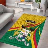 Personalized Benin Independence Day 1960 Area Rug Fraternite Justice Travail - Wonder Print Shop