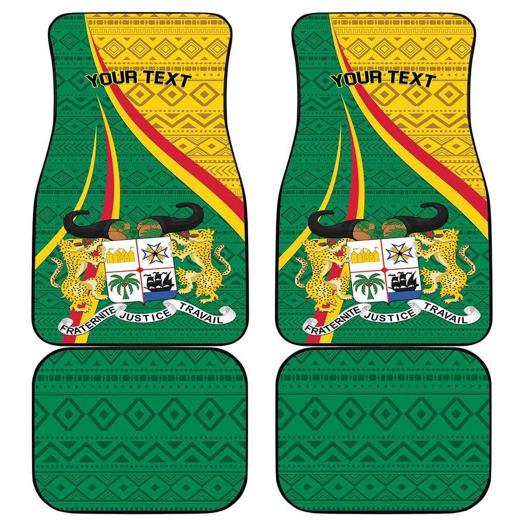 Personalized Benin Independence Day 1960 Car Mats Fraternite Justice Travail - Wonder Print Shop