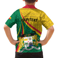 Personalized Benin Independence Day 1960 Family Matching Off Shoulder Short Dress and Hawaiian Shirt Fraternite Justice Travail - Wonder Print Shop