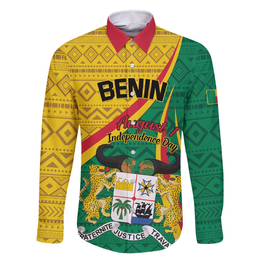 Personalized Benin Independence Day 1960 Family Matching Short Sleeve Bodycon Dress and Hawaiian Shirt Fraternite Justice Travail - Wonder Print Shop