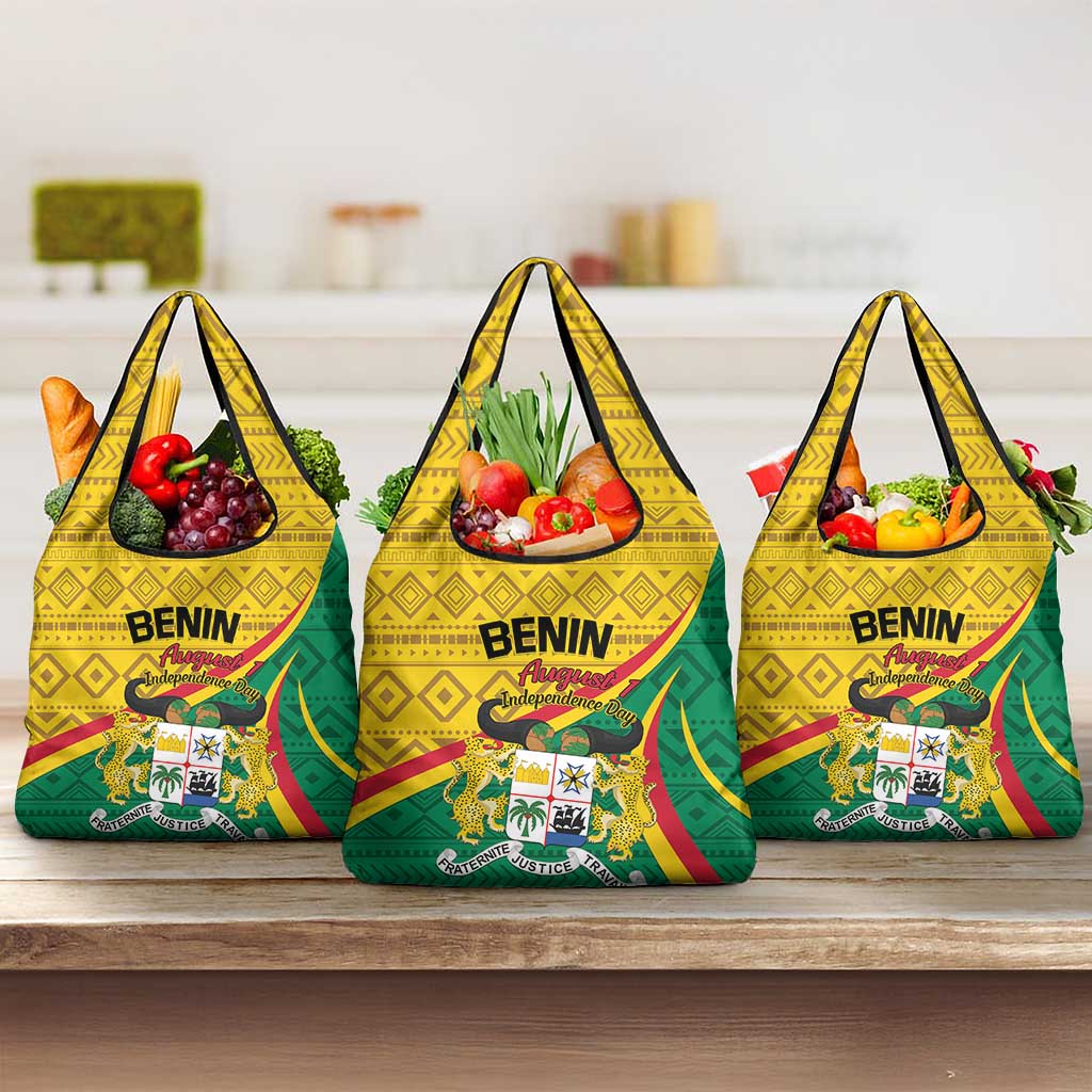 Benin Independence Day 1960 Grocery Bag Fraternite Justice Travail