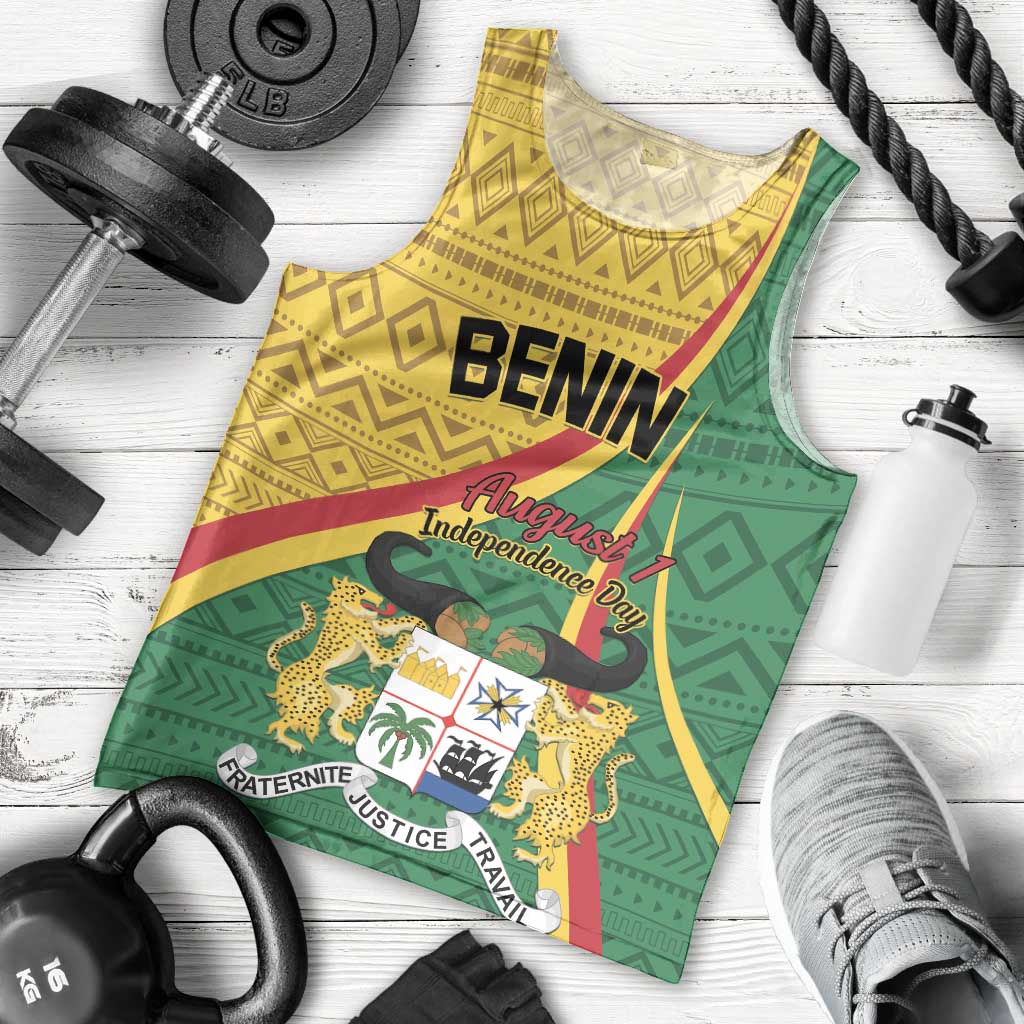Personalized Benin Independence Day 1960 Men Tank Top Fraternite Justice Travail - Wonder Print Shop