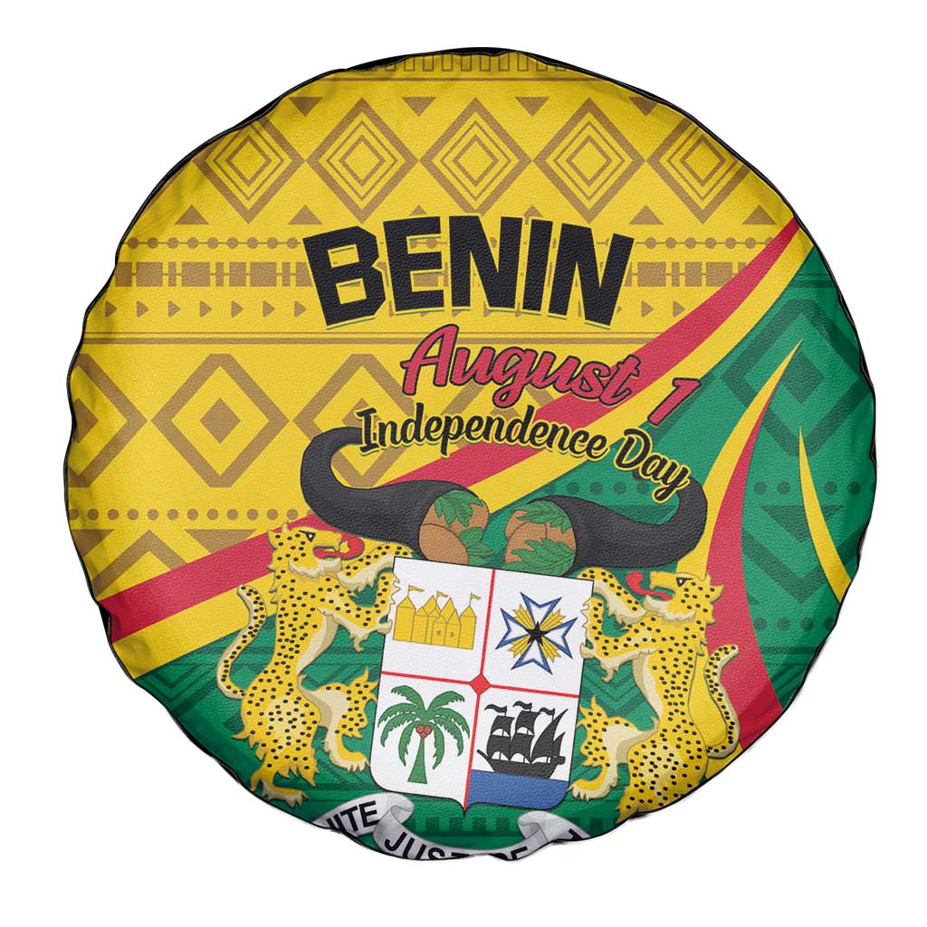 Personalized Benin Independence Day 1960 Spare Tire Cover Fraternite Justice Travail - Wonder Print Shop