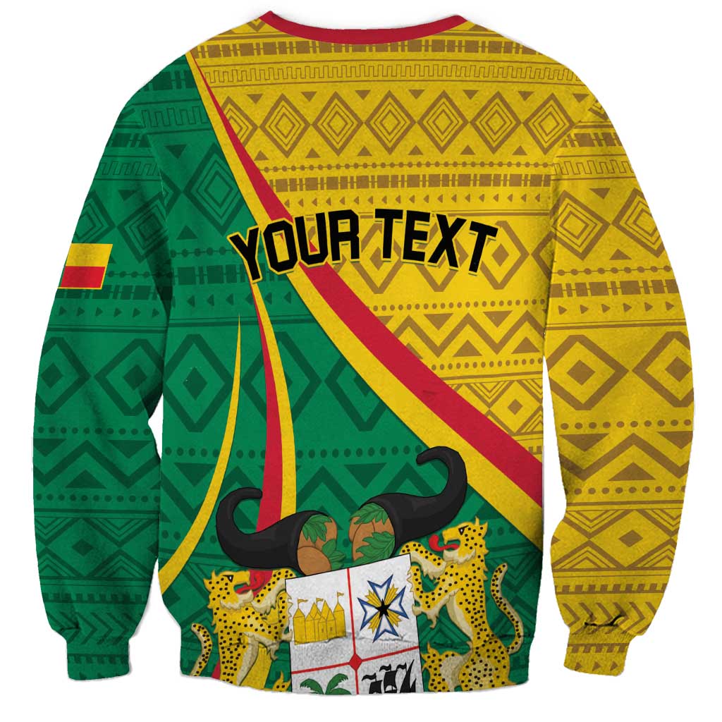 Personalized Benin Independence Day 1960 Sweatshirt Fraternite Justice Travail - Wonder Print Shop