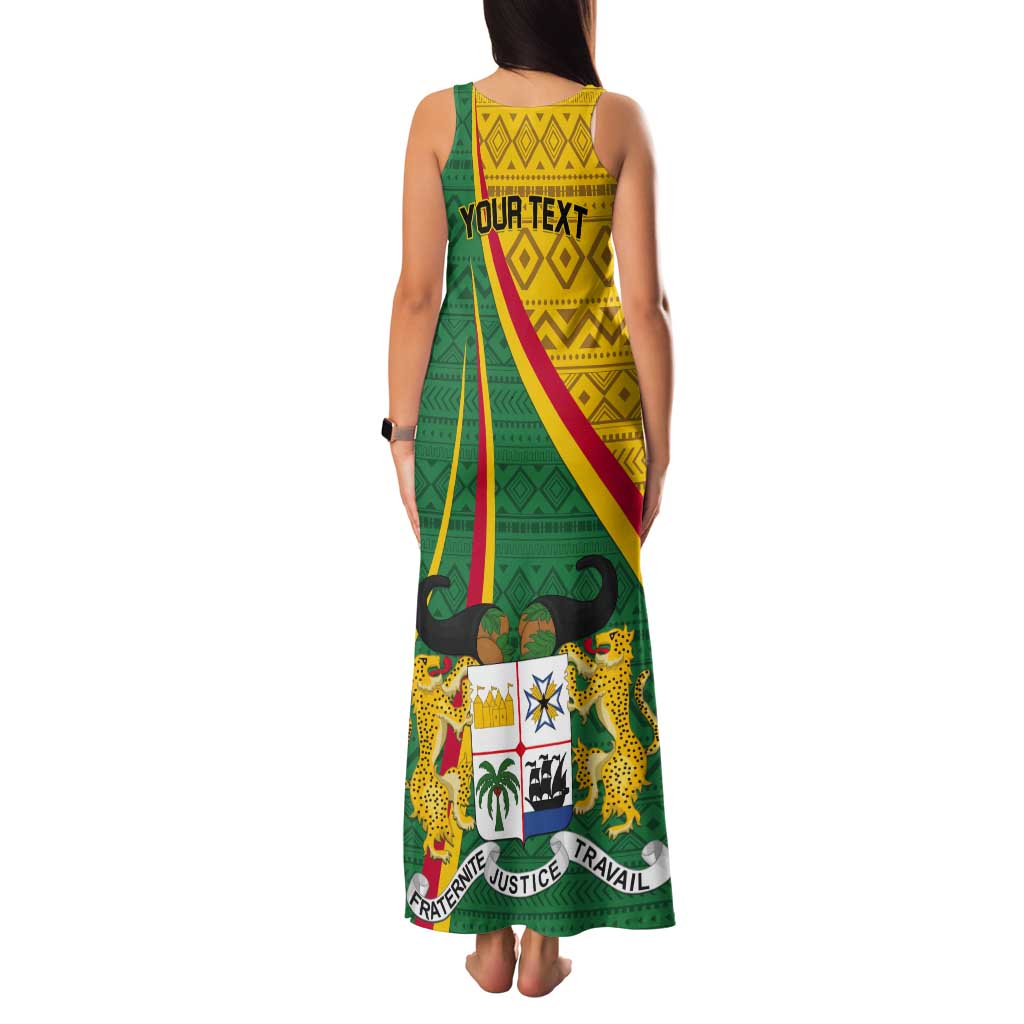 Personalized Benin Independence Day 1960 Tank Maxi Dress Fraternite Justice Travail - Wonder Print Shop