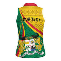 Personalized Benin Independence Day 1960 Women Sleeveless Polo Shirt Fraternite Justice Travail - Wonder Print Shop