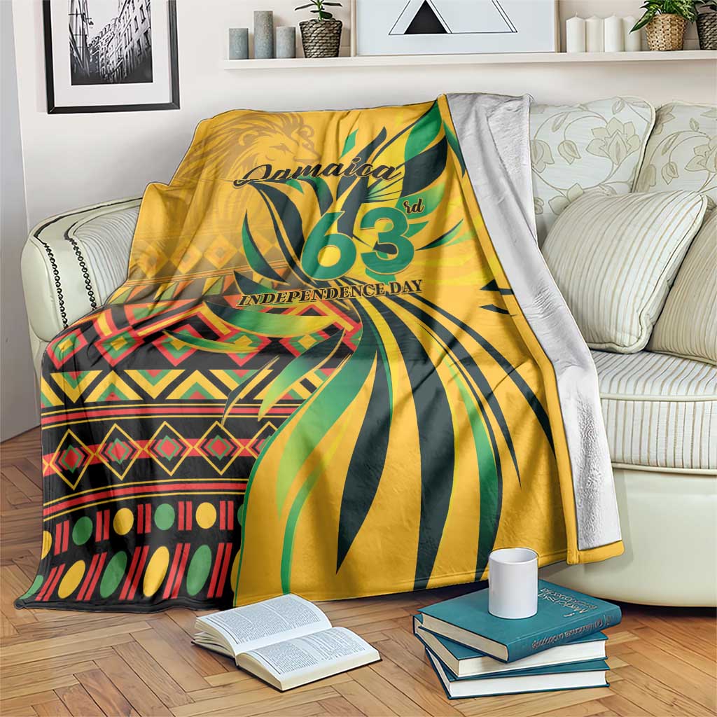 Jamaica Independence Day 1962 Blanket Jumieka Streamertail Reggae Pattern
