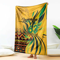 Jamaica Independence Day 1962 Blanket Jumieka Streamertail Reggae Pattern