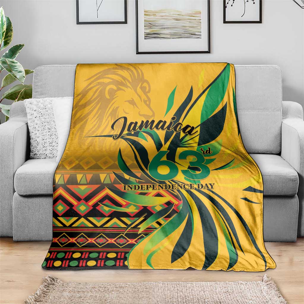 Jamaica Independence Day 1962 Blanket Jumieka Streamertail Reggae Pattern