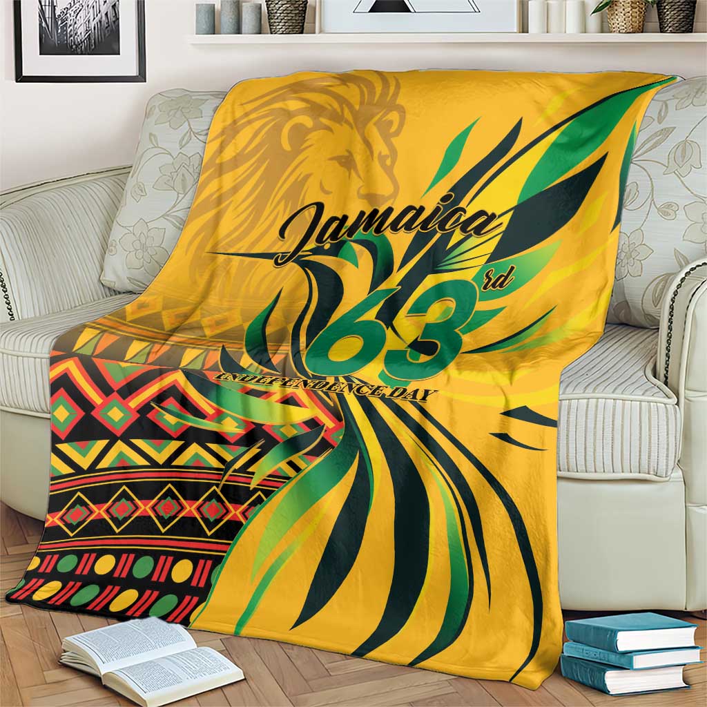 Jamaica Independence Day 1962 Blanket Jumieka Streamertail Reggae Pattern