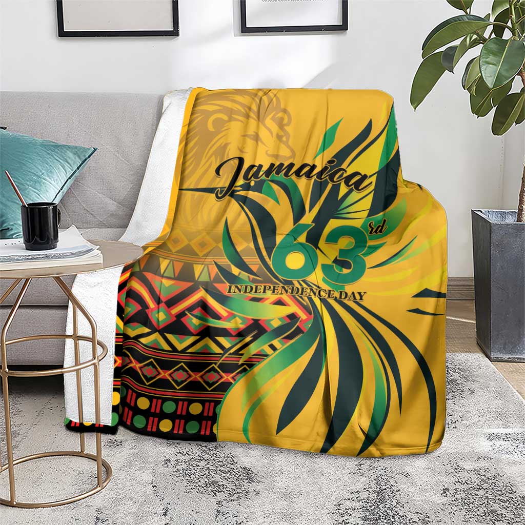 Jamaica Independence Day 1962 Blanket Jumieka Streamertail Reggae Pattern