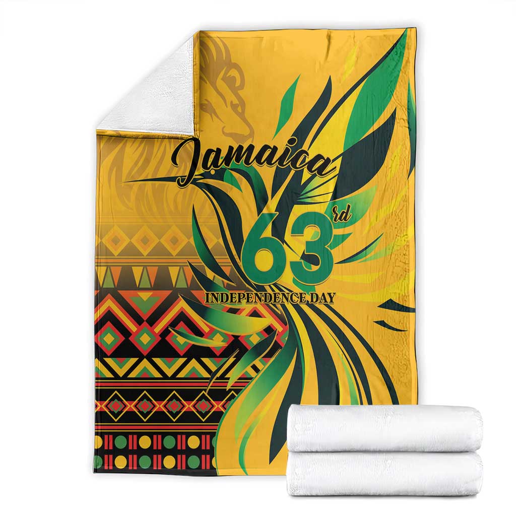 Jamaica Independence Day 1962 Blanket Jumieka Streamertail Reggae Pattern
