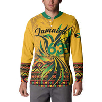 Personalized Jamaica Independence Day 1962 Button Sweatshirt Jumieka Streamertail Reggae Pattern