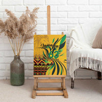 Jamaica Independence Day 1962 Canvas Wall Art Jumieka Streamertail Reggae Pattern