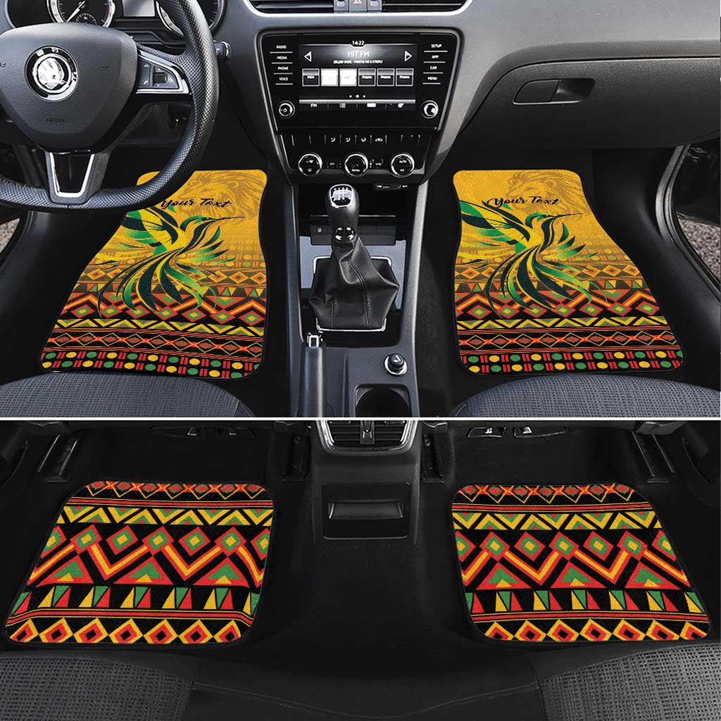 Jamaica Independence Day 1962 Car Mats Jumieka Streamertail Reggae Pattern