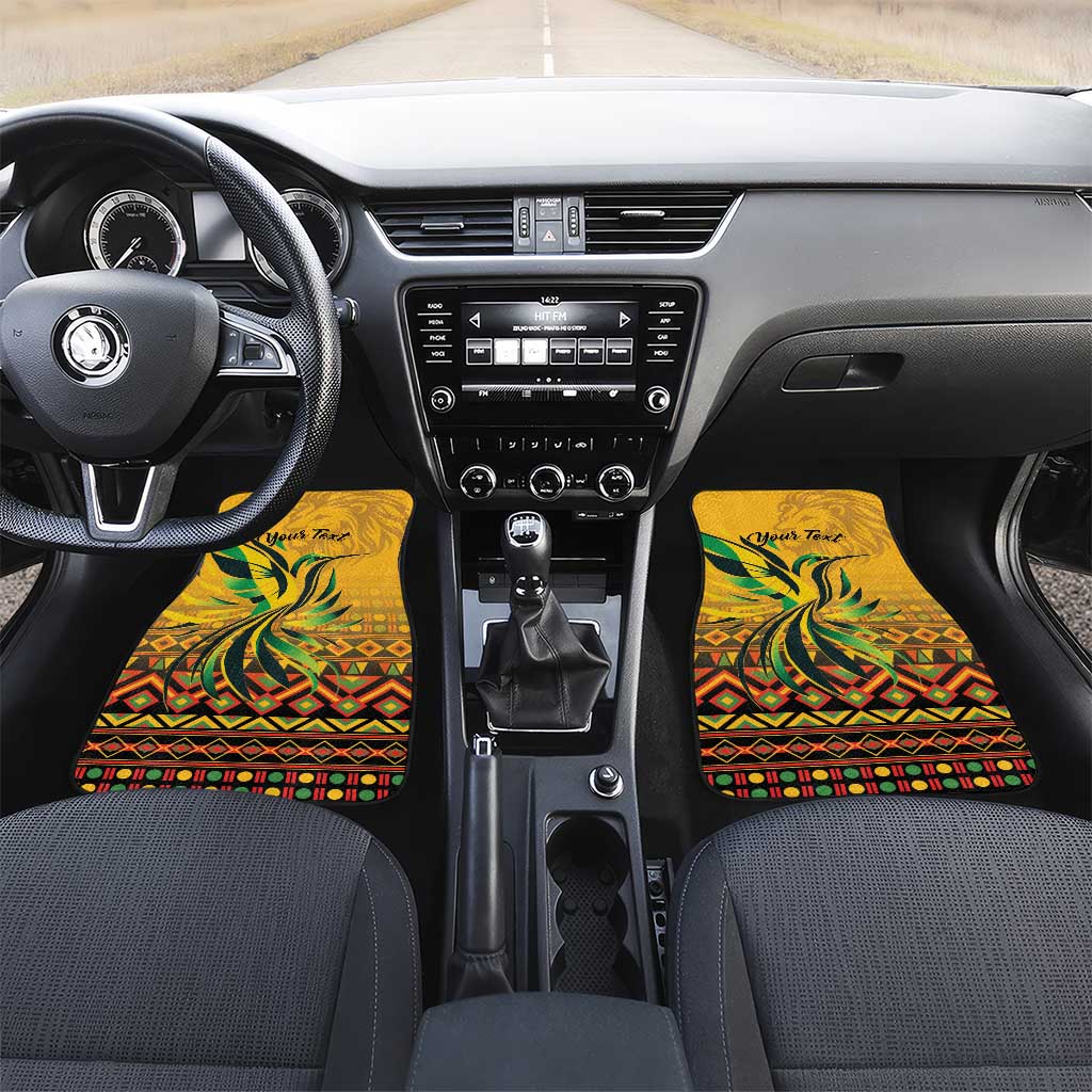 Jamaica Independence Day 1962 Car Mats Jumieka Streamertail Reggae Pattern