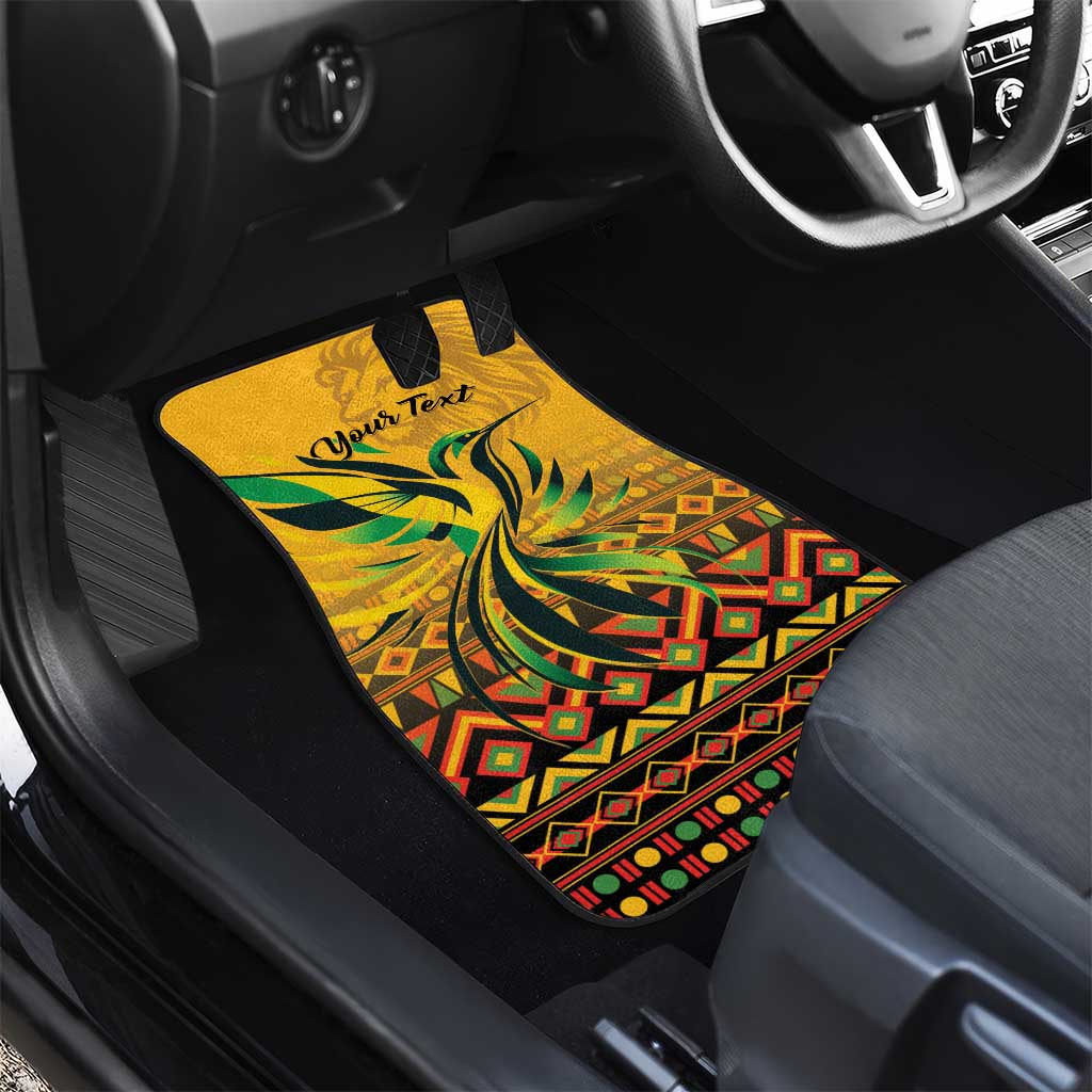 Jamaica Independence Day 1962 Car Mats Jumieka Streamertail Reggae Pattern