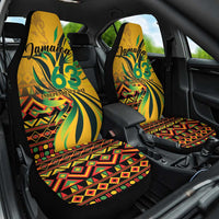 Jamaica Independence Day 1962 Car Seat Cover Jumieka Streamertail Reggae Pattern