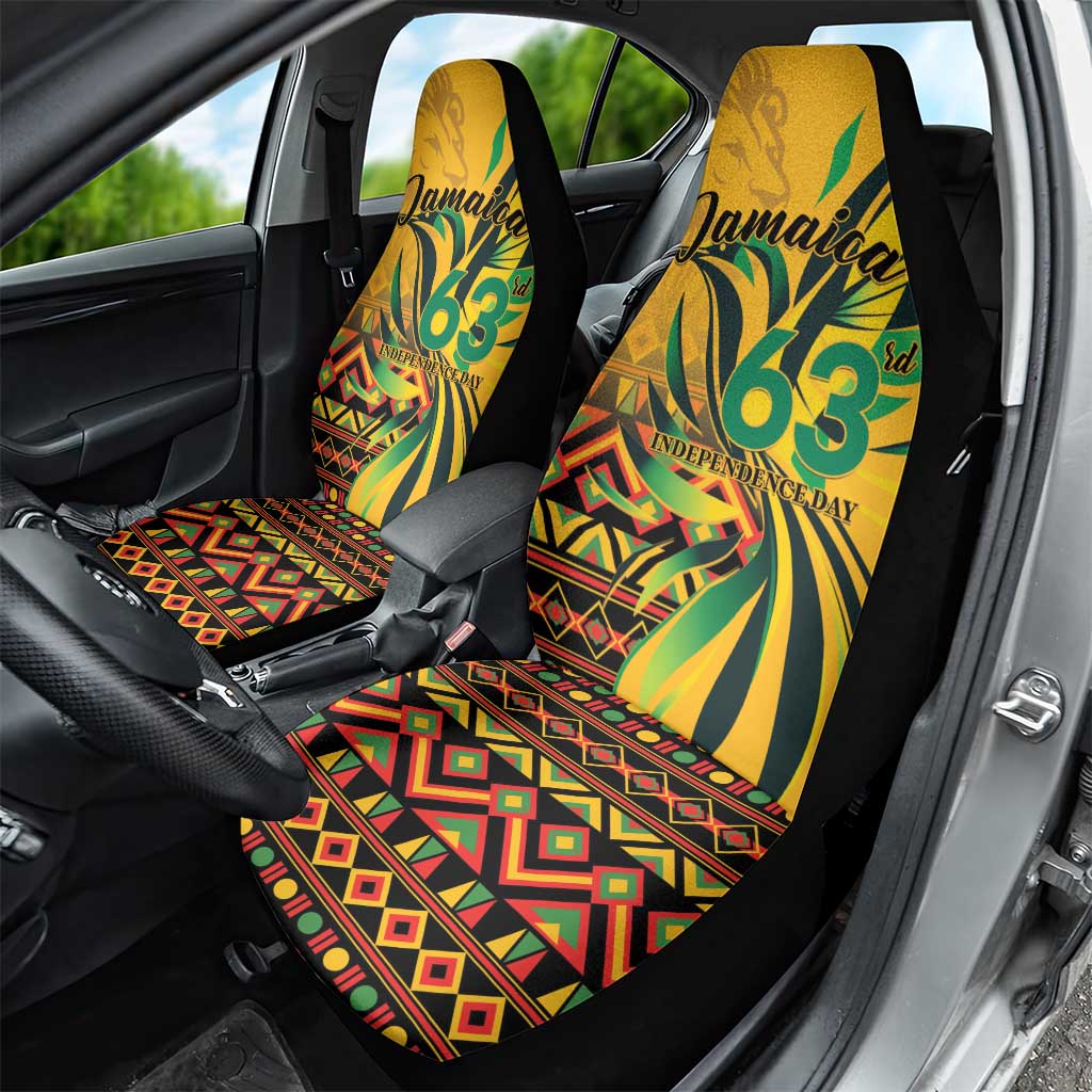 Jamaica Independence Day 1962 Car Seat Cover Jumieka Streamertail Reggae Pattern