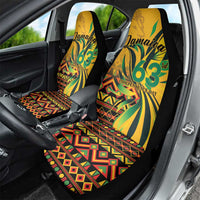 Jamaica Independence Day 1962 Car Seat Cover Jumieka Streamertail Reggae Pattern