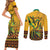 Personalized Jamaica Independence Day 1962 Couples Matching Short Sleeve Bodycon Dress and Long Sleeve Button Shirt Jumieka Streamertail Reggae Pattern