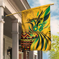 Jamaica Independence Day 1962 Garden Flag Jumieka Streamertail Reggae Pattern
