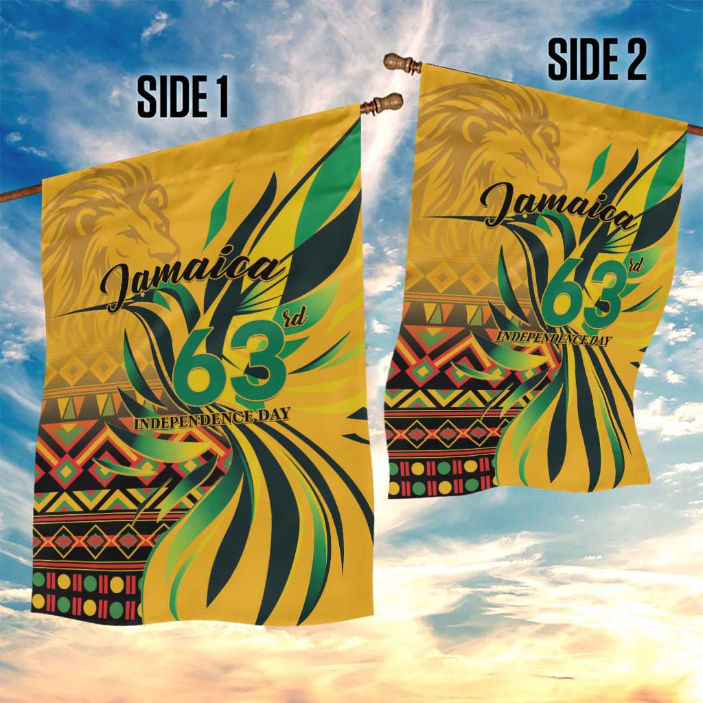 Jamaica Independence Day 1962 Garden Flag Jumieka Streamertail Reggae Pattern