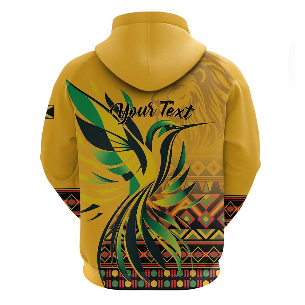 Personalized Jamaica Independence Day 1962 Hoodie Jumieka Streamertail Reggae Pattern