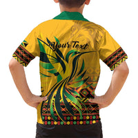 Personalized Jamaica Independence Day 1962 Kid Hawaiian Shirt Jumieka Streamertail Reggae Pattern